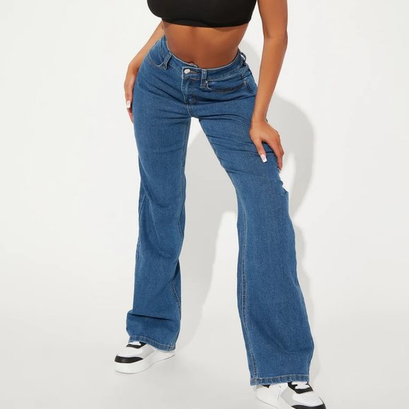 Fashion Nova Sweet Love Straight Leg Jeans - Picture 1 of 2